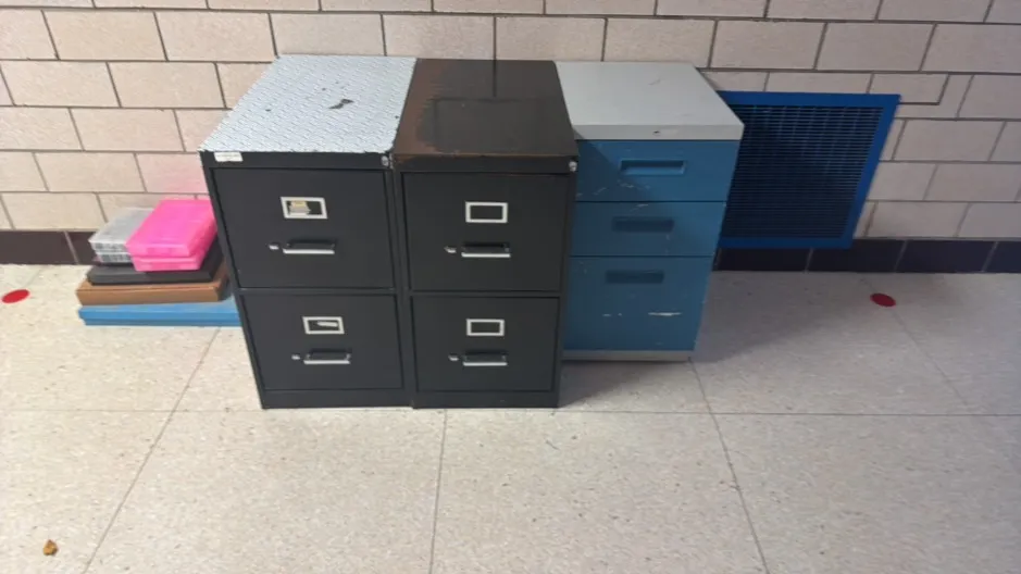 (3) Mini Filing Cabinets