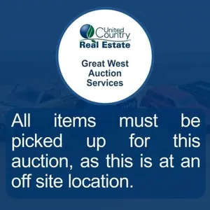All items must be picked up for this auction, as