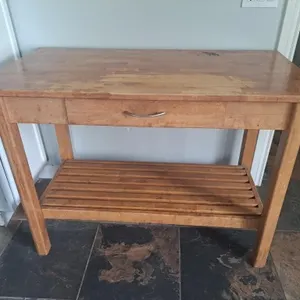 Wood Worktable - 49"Wx25"Dx36"H