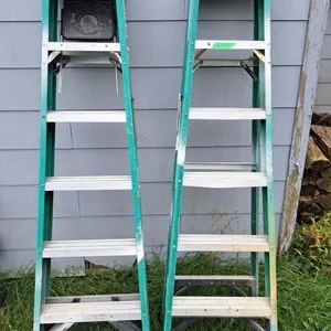 Werner & Gorilla fiberglass A frame ladders 5 rung