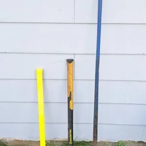 Sledgehammer, pry bar, & axe