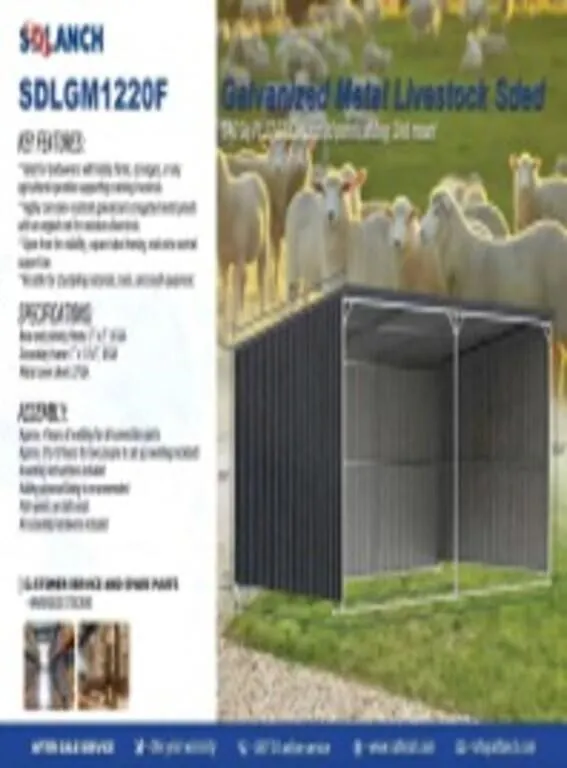 2026 Sdlanch GALVANIZED METAL LIVESTOD SDLGM 12X20