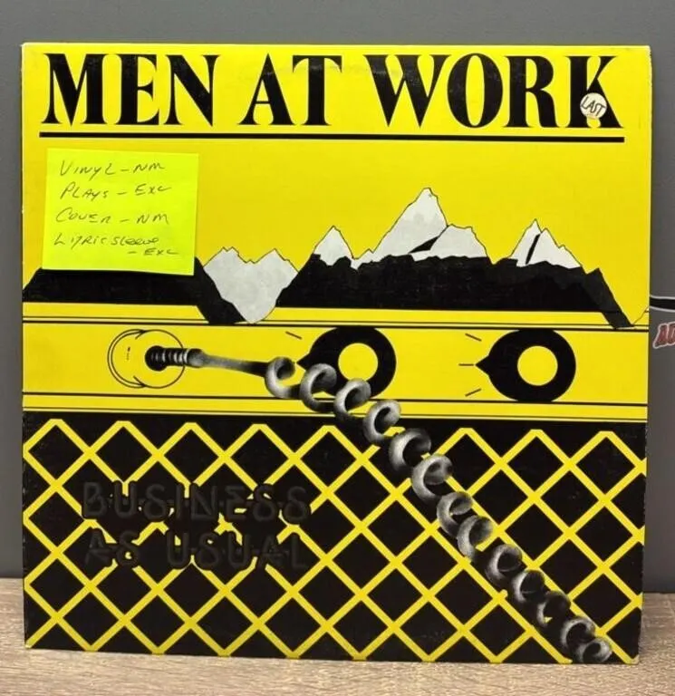 Men At Work: Business As Usual Record Album.