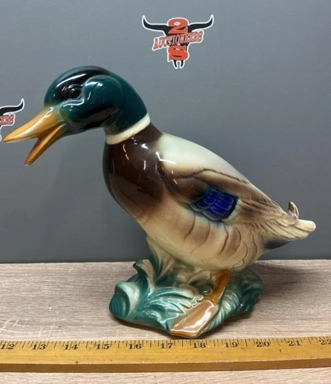 Royal Copley Mallard Duck. 9”H.