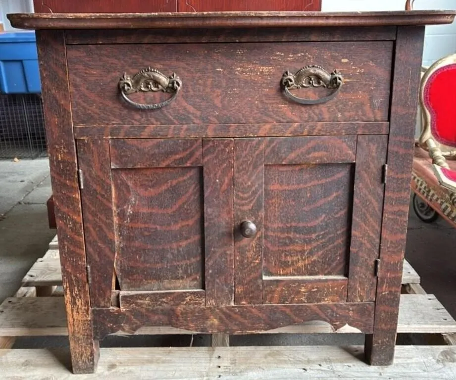 Small Washstand. One Door Requires Repair.