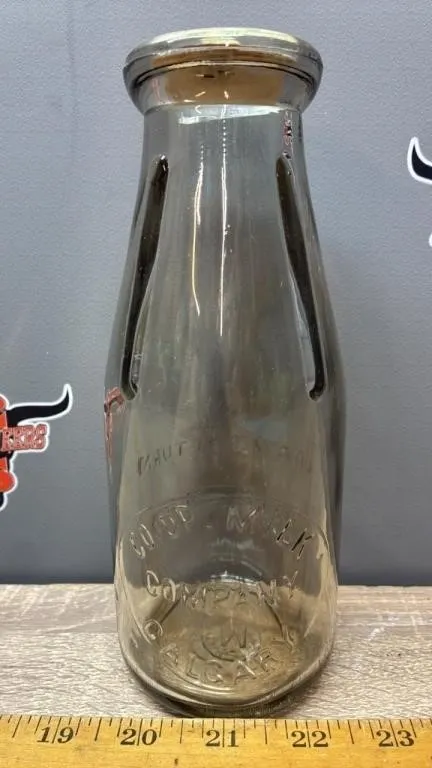 CO-OP Milk Co., Calgary, AB Milk Bottle.