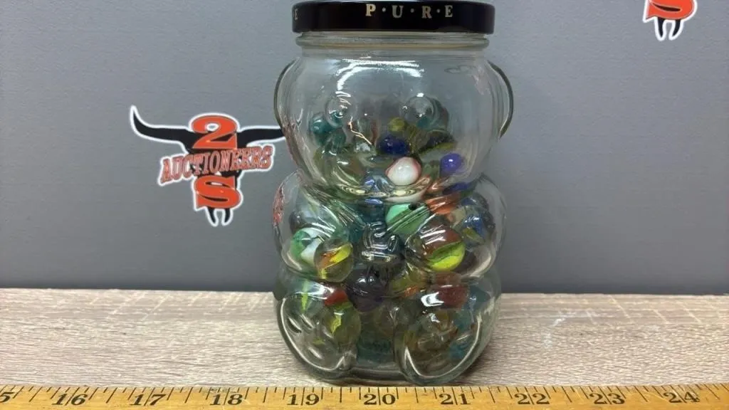 Small Jar of Marbles.