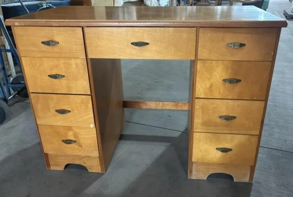 Wooden Desk. 42”Wx20”Dx30”H. *LY