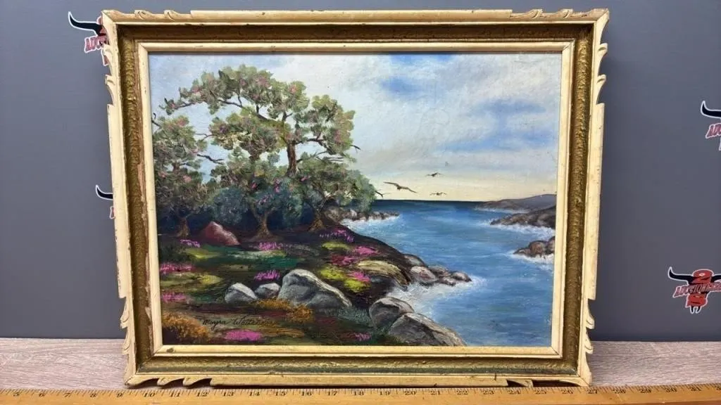 Framed Original Painting. 18.5”x14.5”.