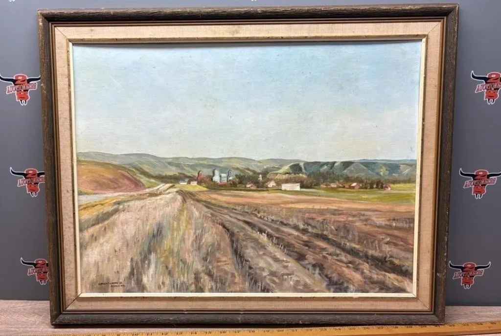 Framed Original Painting On Canvas Board by