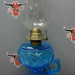 Antique Oil Lamp. 13.5”H. *DC