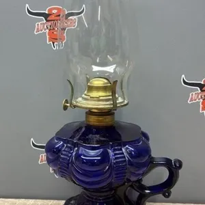 Antique Oil Lamp. 14.5”H. *DC