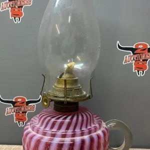 Antique Oil lamp. 12”H. *DC