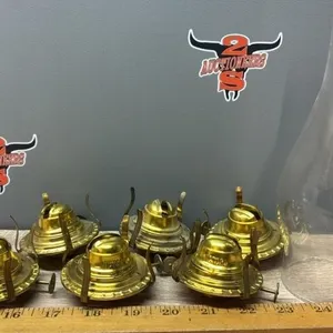 6 Unused #1 Oil Lamp Burners & #1 Chimney.