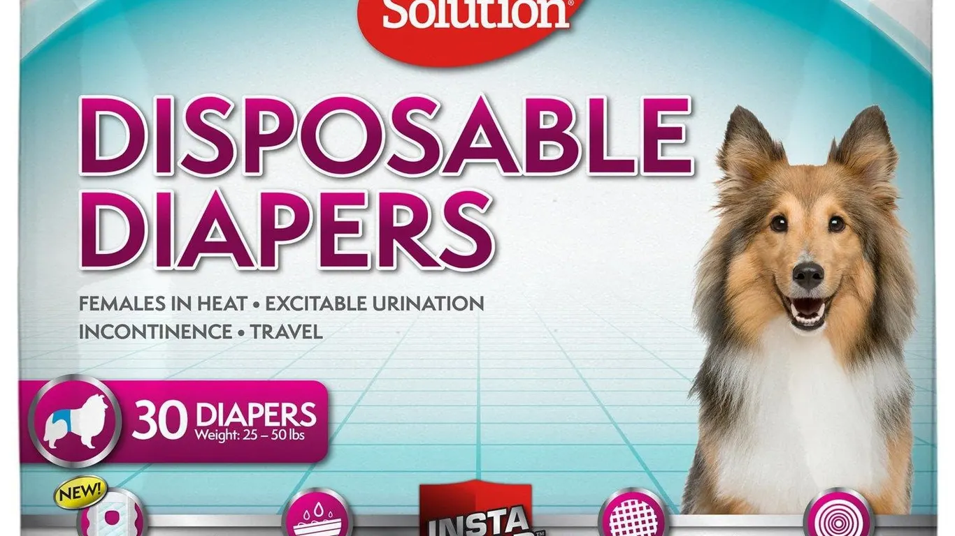 Simple Solution Female Dog Diapers Medium 30ct