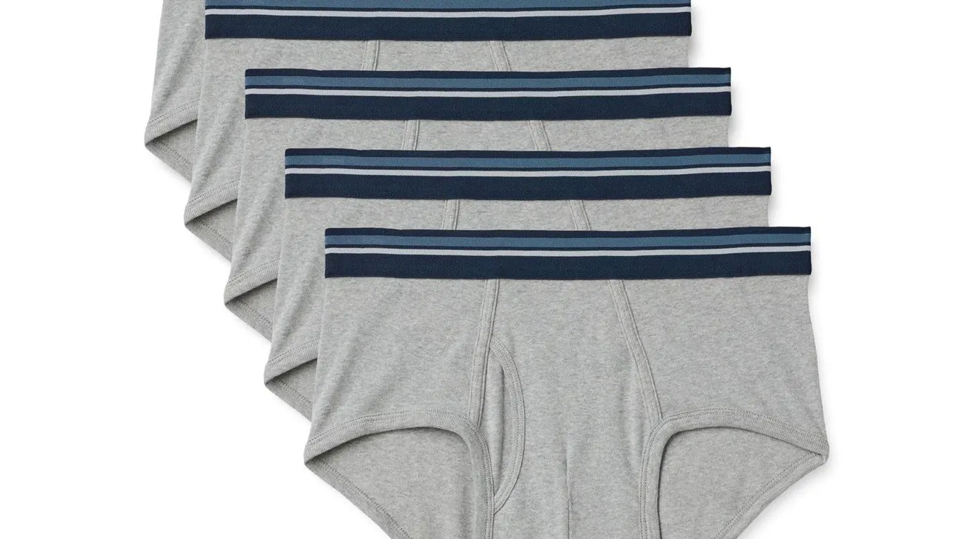 Amazon Essentials Briefs Small 5pk Light Grey
