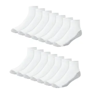 Hanes Double Tough Ankle Socks White Size 6-12