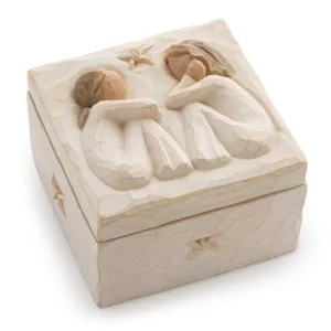 Willow Tree Friendship Keepsake Box 3x3x2 Inches