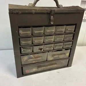 Metal portable organizer. 13 x 6.5� x 13� high