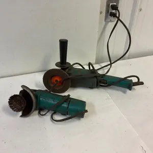 Makita side grinders.  Both work.