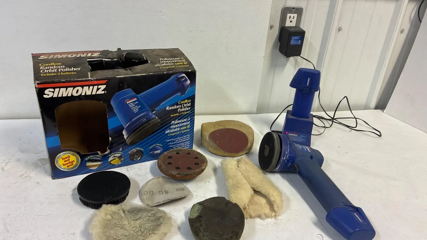 Simonides cordless orbit polisher. Works