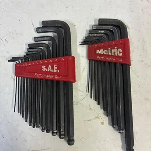 SAE and metric Allen wrench sets. Complete