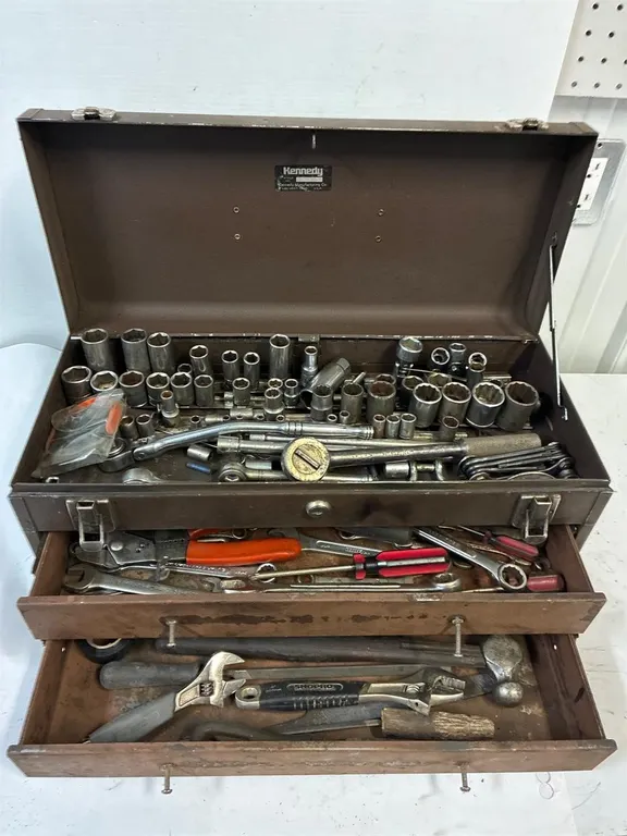 Kennedy Tool box full of tools.