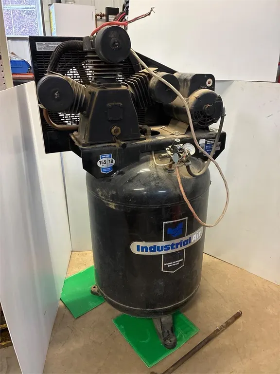 Industrial upright air compressor, 240 volt
