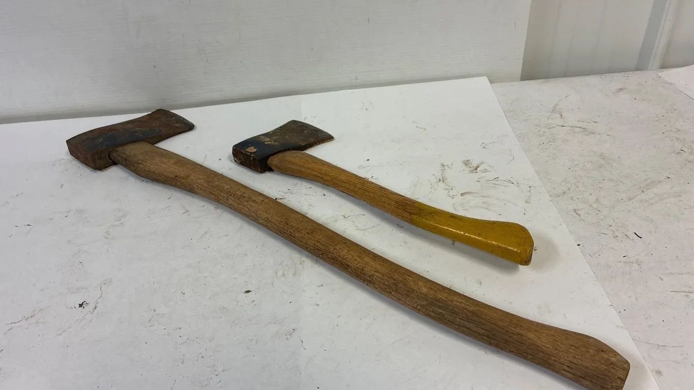 Ax and hatchet.