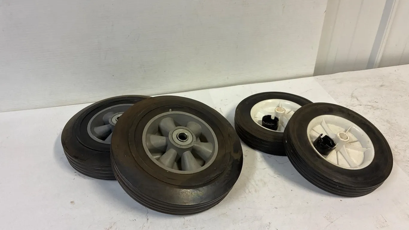 10� and 8� solid wheels. Unused