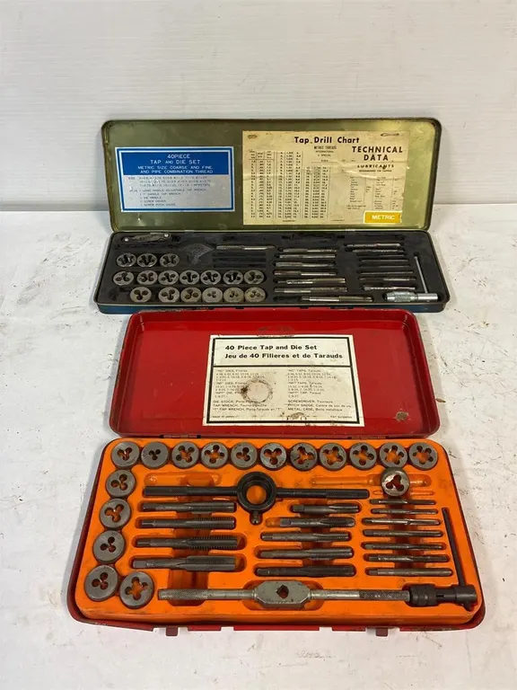 Tap and Die Sets. Both missing a couple pcs