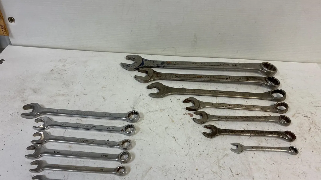 Westward combination SAE wrenches.