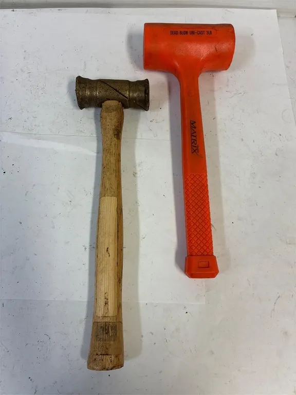 Dead blow and anti spark Hammers.
