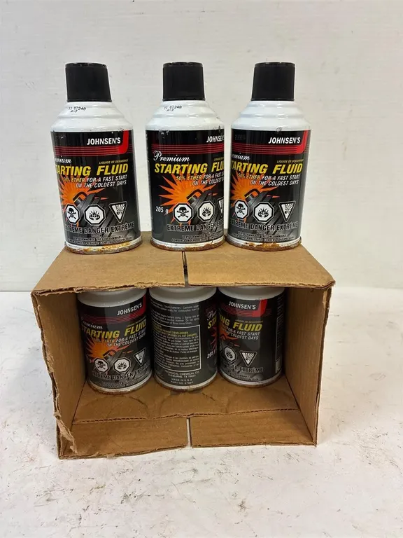 Johnsen's starting fluid - 6 Cans of Ether