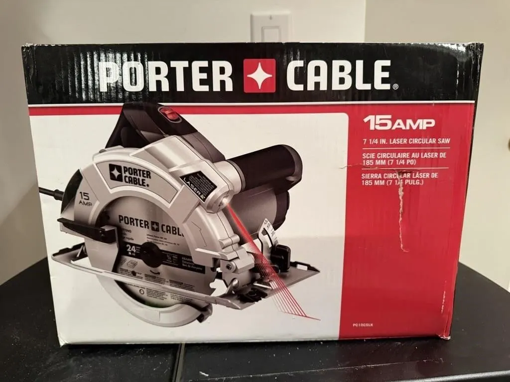 NEW Porter Cable 7 1/4" laser circular saw