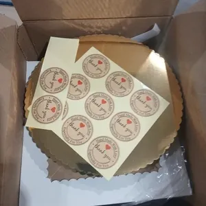 Box w/ Cake /Pie boxes, liners & stickers