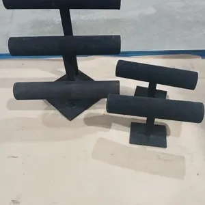 3 Black felt Jewelry display stands