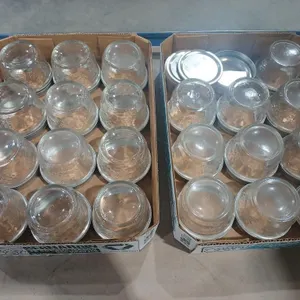 2 boxes 125ml Decorative Mason Jars w/ lids