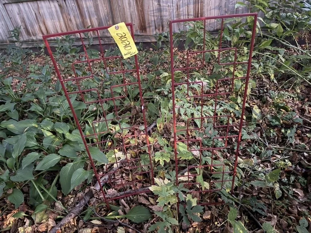 Red garden trellis (2)