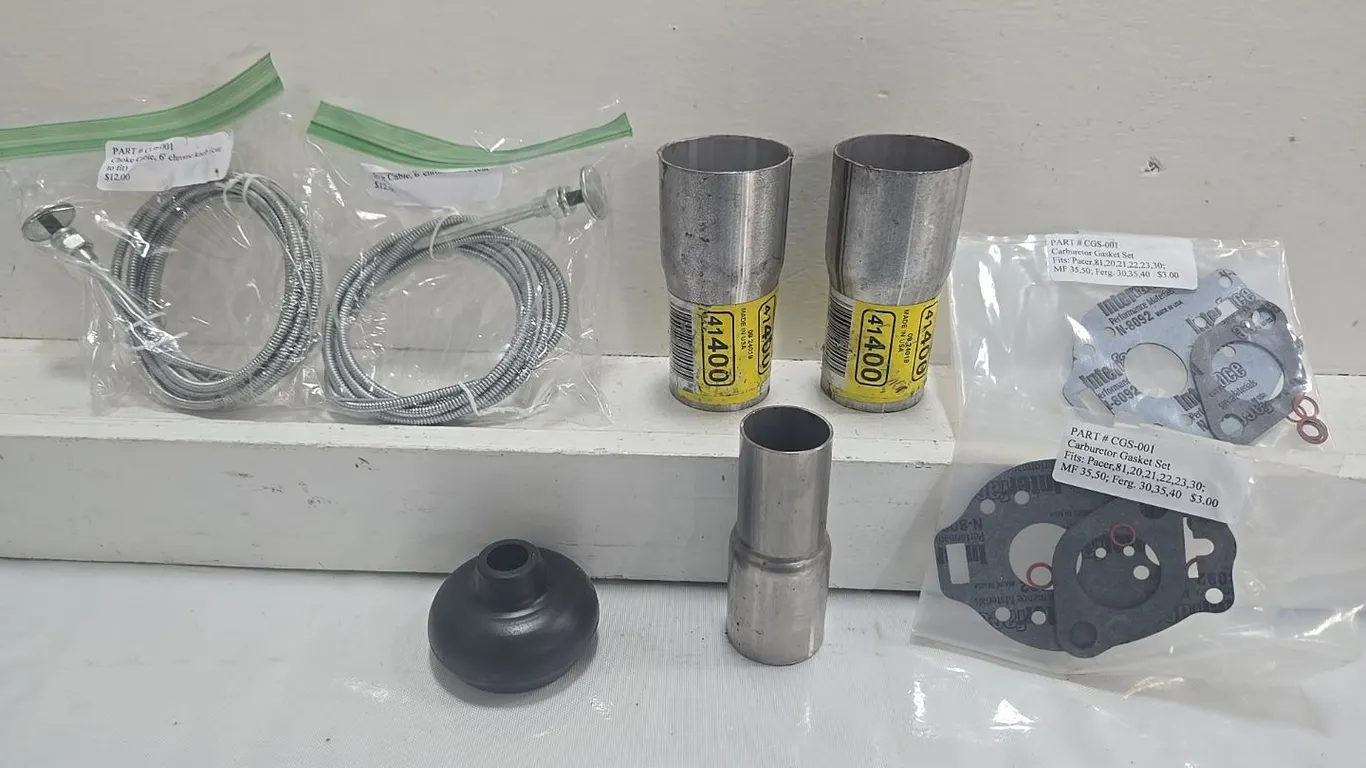 Exhaust Pipe Connectors (2), 6 ft. Choke Cable