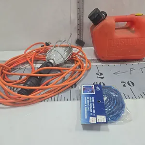 Trouble Light, Gallon Gas Can, Chain Lock