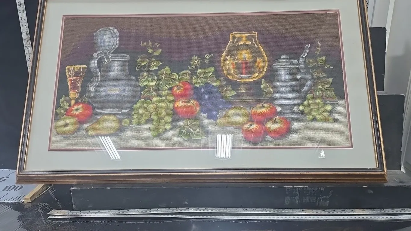 Framed Needlepoint Picture