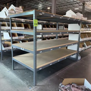 MEDIUM DUTY METAL SHELVING UNITS, 8' X 4'