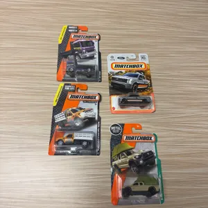 MATCHBOX: pit king / 2022 Ford F150 lightning / Ford F350 stake bed truck / 2016 Toyota Tacoma