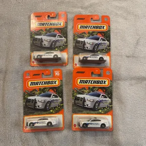 MATCHBOX:  Dodge charger, pursuit, KPC security patrol 86/100 (4)