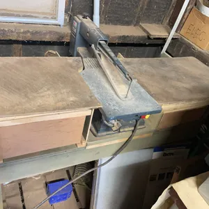 Scroll Saw with Table on Wheels