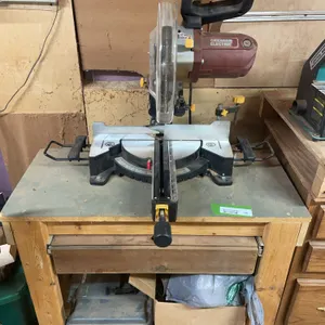 Chop Saw with Wheeled Cabinet