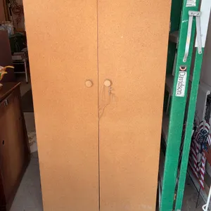 unpainted particle board storage cabinet,