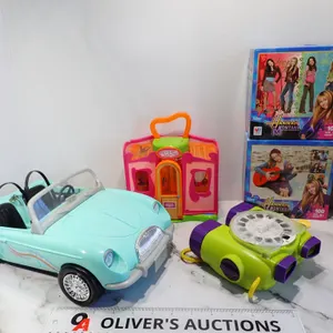 Y2K Girls Toy Lot: Mary-Kate & Ashley Convertible, Polly Pocket & Hannah Montana