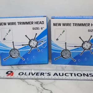 6-Inch Steel Wire Weed Trimmer Heads for Lawn Mower Weed Whacker - Lot of 2